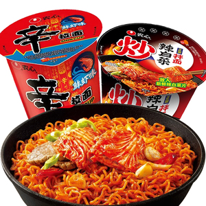 农心辛拉面鲜虾味72g炒辣白菜拌面117g方便泡杯面速食临期食品价