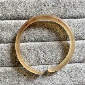 天然羊角镯子 活口开口手镯 民族风宽版镯 平肝保健送长辈养生