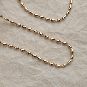 铜镀14k金链粗23mm珠珠链项链手链锁骨链毛衣链简约潮女