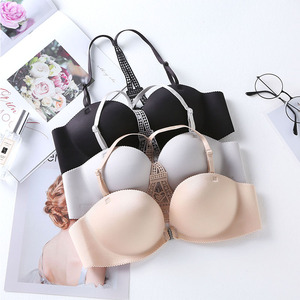 埃菲尔铁塔前扣美背文胸聚拢小胸平胸上托加厚少女内衣收副乳胸罩