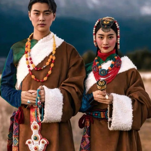 男女情侣款藏袍藏服藏族服装西藏藏装藏裙服饰藏式结婚旅拍民族风