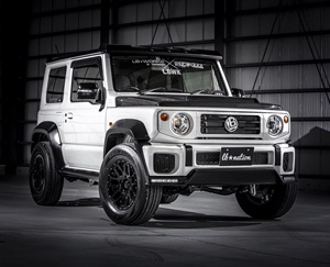 18-21款jimny铃木吉姆尼改装奔驰大g包围lb宽体wald出风口尾翼顶