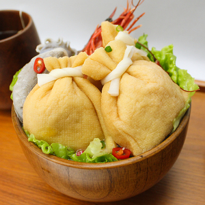 鱼籽福袋 500g豆捞丸关东煮福包火锅海鲜丸子 蟹子鱼蛋腐皮蟹籽包