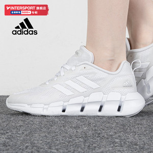 Adidas阿迪达斯女鞋2024夏季新款运动鞋清风白鞋透气跑步鞋GZ0644