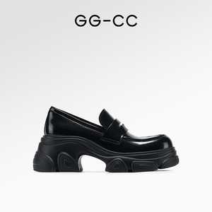 【灵感缪斯】GGCC2024年春季新款时尚经典乐福鞋真皮厚底女式皮鞋