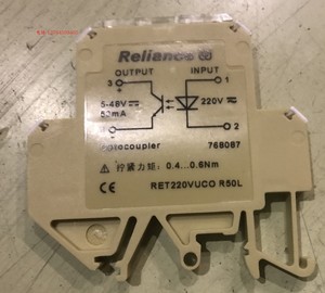 RET220VUCO R50L 正向成都瑞联端子式光电耦合器 光耦模块 768087