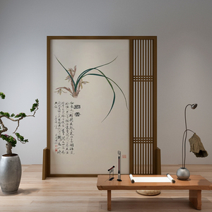 屏风隔断卧室床