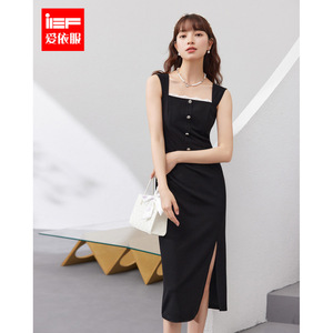 IEF/爱依服2024夏季新款法式性感成熟女人味修身高级感吊带长裙