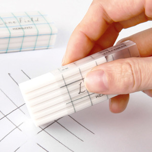 日本kokuyo国誉创意格子印象学生学习橡皮多孔铅笔橡皮擦擦的干净