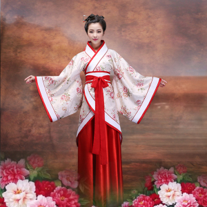 00 9人付款  天猫 曲裾襦裙汉服女改良魏晋长袖古装服装女古代衣服