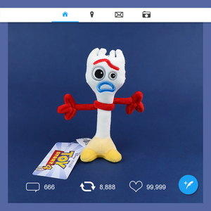 乐简-玩具总动员4叉子毛绒书包挂件叉奇叉叉包包钥匙扣挂饰