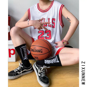 夏季篮球服男一套搭配潮流帅气无袖坎肩背心短裤t恤运动情侣套装