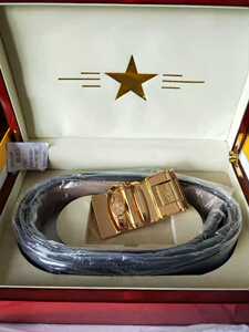 新款热销真皮将军腰带,24k镶钻自动扣男式皮带精品实木礼盒装