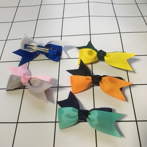 满15元包邮儿童手工发饰双色拼色撞色创意制作发夹夹子卡子