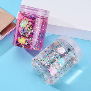 史莱姆鼻涕果冻冰山水晶泥透明彩泥手工制作材料儿童玩具批发