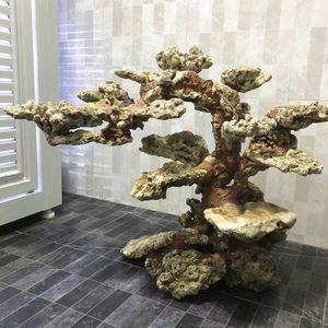 深海死石珊瑚石微生物石爪哇石海水珊瑚鱼缸造景三湖慈鲷海缸造景