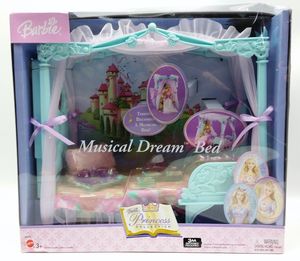 Barbie Fantasy Tale 2003 童话长发公主 芭比娃娃音乐睡床