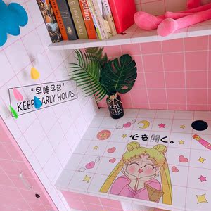 怀旧粉红色宿舍墙纸自粘大学生寝室ins风桌面性冷淡文艺装饰格子