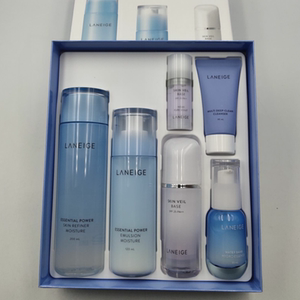 laneige兰芝水库凝肌滋养型水乳隔离三件套盒装含精华洁面小样