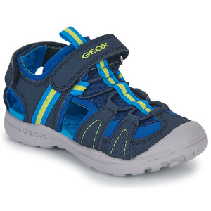 Geox健乐士男童鞋魔术粘运动包头凉鞋蓝色夏季2024新款休闲沙滩鞋