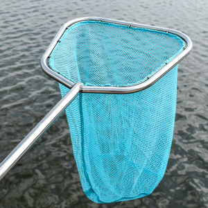 不锈钢伸缩大物抄网 大号 青鱼水产大马力捞鱼网兜多功能便携操网
