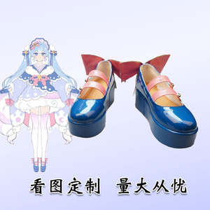 VOCALOID初音未来cos2023miku雪初音cosplay女鞋动漫游戏靴子道具