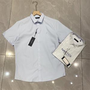 NAUTICA/诺帝卡男装夏季薄款 简约透气商务短袖衬衫NDZS020310