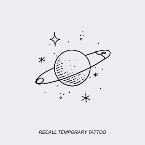 撤回 创意纹身贴 一次性ins风防水持久可爱 仿真手绘星球小图案