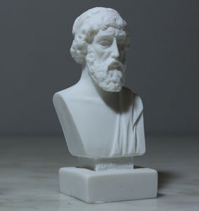 代购希腊哲学家柏拉图古代雅典雪花石膏雕像手工制作小雕像摆件