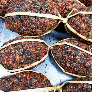 四川巴中特产农家自制坨坨豆豉黄豆酱豆子豆豉粑一串三个