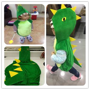 万圣节儿童动物表演服男女童小恐龙卡通舞蹈服幼儿园宝宝演出服装