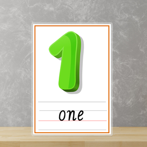 数字卡片110幼儿园