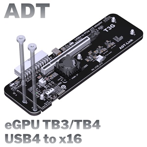 ADT UT3G笔记本显卡外接外置转USB4 PCIe4.0x4扩展坞兼容雷电3