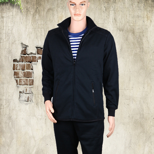 军旭海军冬季体能训练服 抓绒加厚保暖秋冬户外作训军迷运动套装