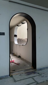 不锈钢拱门弧形门套收边条包边条装饰条门框金属无缝焊接工艺定制