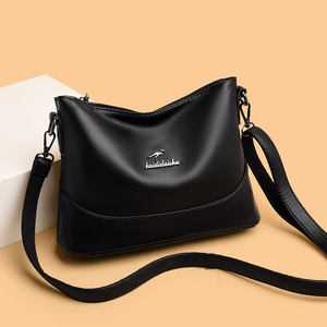 凯蒂袋鼠真皮包包女2022新款时尚单肩斜挎包软皮中年妈妈包大容量