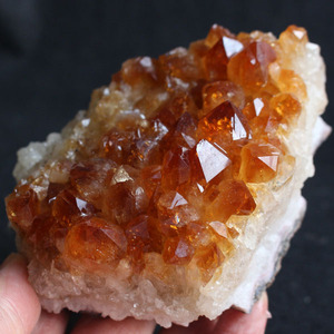 天然巴西黄水晶洞黄晶簇原石黄晶洞片小摆件消磁礼品包邮