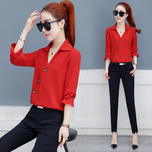 衬衫女装百搭小衫