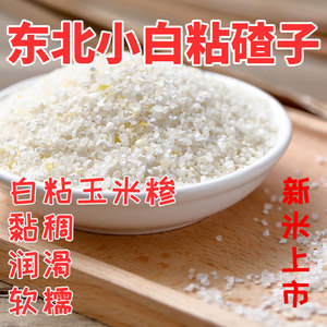 白粘糯玉米糁新米小粒白玉米碴子东北农家黏苞米小号渣碎杂粮煮粥