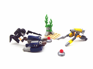 散货酷垒KRE-O超级战舰潜水员拼装积木兵人武器战斗场景摆件玩具