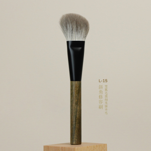 七彩刷刷L-15雪狐毛混细光锋羊毛斜角修容刷面部轮廓化妆刷