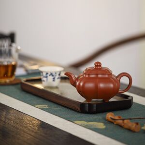 正宗宜兴紫砂壶 全手工制作 筋纹传炉 潘梅强紫砂壶 原矿大红袍