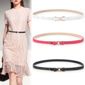 黑色腰带女蝴蝶结