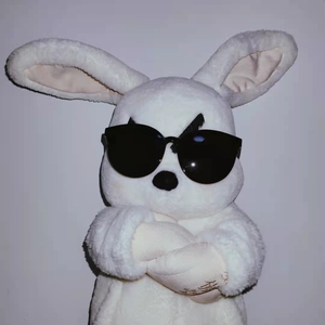 6079人付款淘宝奋斗兔逢凶化吉玩偶生气兔子公仔流氓兔男生睡觉可爱