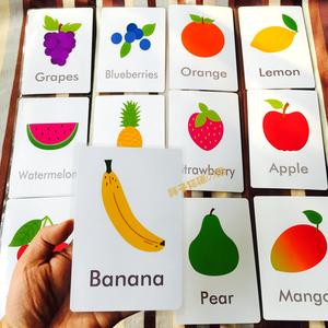 英语水果单词卡片