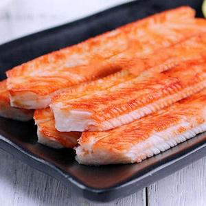 高品质模拟大v形蟹肉棒即食手撕寿司蟹柳火锅食材蟹足棒1000g