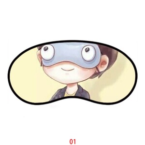 q版鹿晗眼罩带冰袋定制同款周边遮光透气男女睡眠眼罩礼 0965