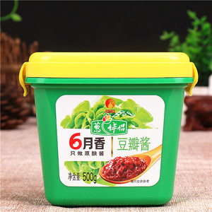 3盒包邮欣和葱伴侣6月香豆瓣酱500g盒装家用六月香黄豆酱拌面蘸酱