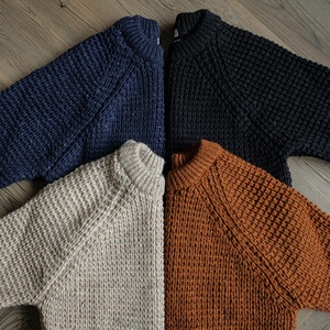 英國老牌 peregrine 厚實華夫格100%禦寒羊毛衫