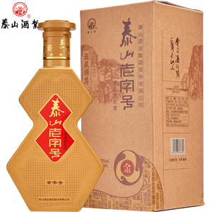 泰山老字号52度金字号泰山白酒纯粮酿造500mlx1泰山特曲小窖佳酿